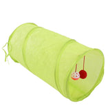 Túnel Verde com Bolinha de Brinquedo para Gatos