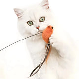 Brinquedo Isca Realista Pássaro Laranja para Varinhas