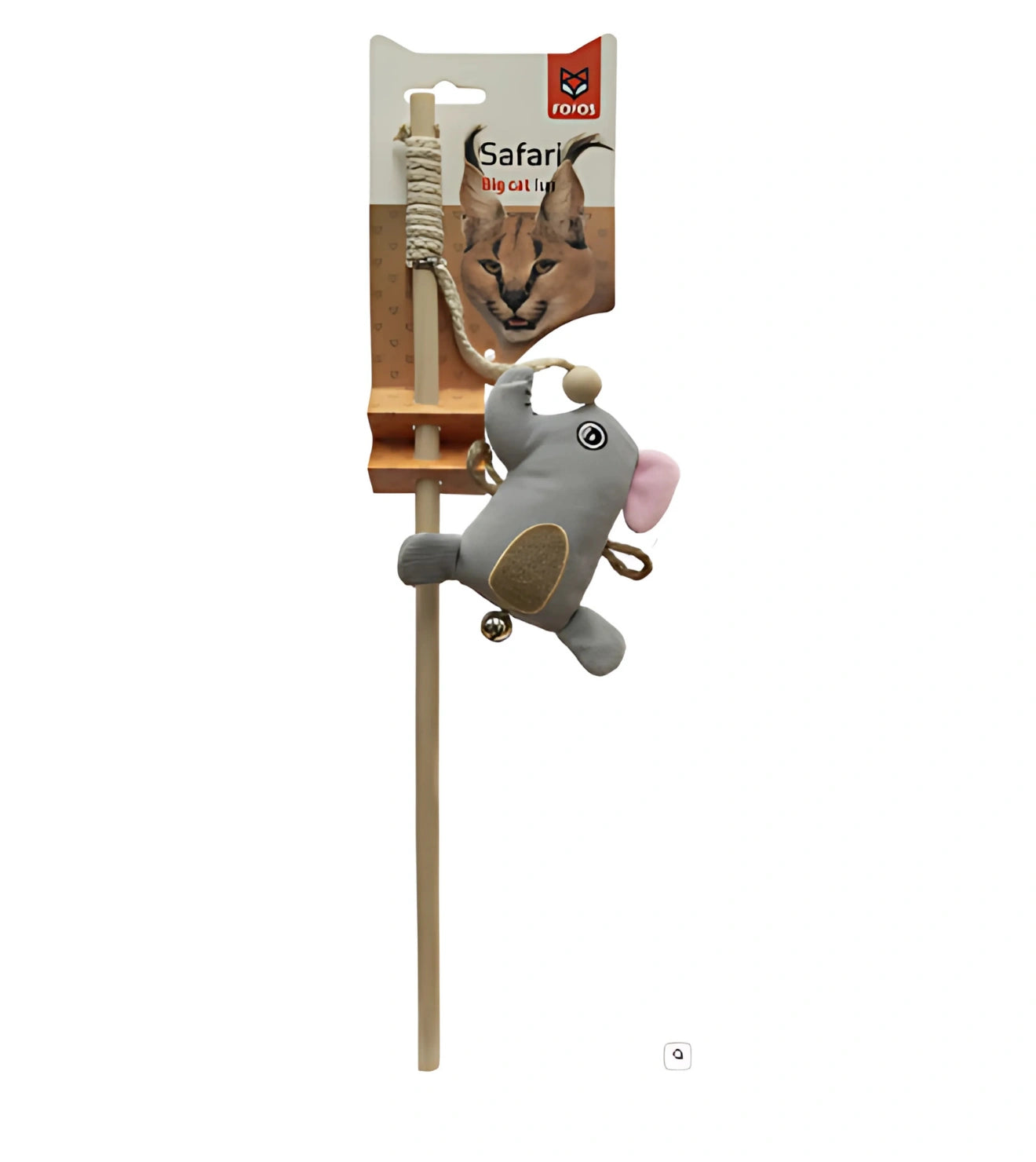 Brinquedo Varinha Elefante de Pelúcia para Gatos