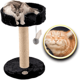 Arranhador com Caminha e Brinquedo Jumper - Preto