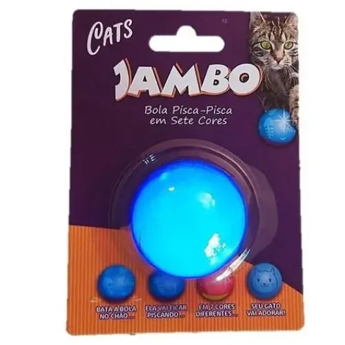 Brinquedo Bola Pisca-Pisca Flashing Cat Wobbler com 7 Cores
