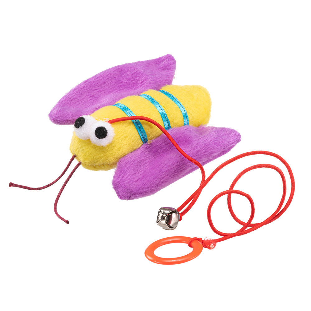 Brinquedo Borboleta com Cordinha Elástico