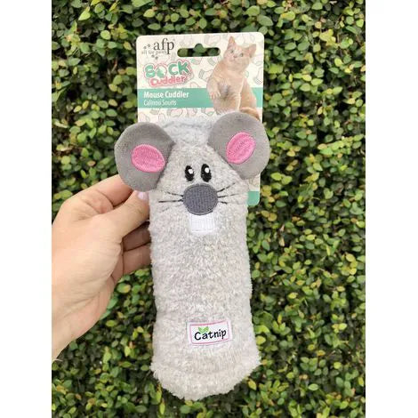 Brinquedo de Luta/Kicker Mouse Cuddler com Barulho Crocante e Catnip
