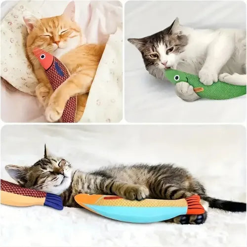 Brinquedo Peixe Kicker Estimulante com Catnip