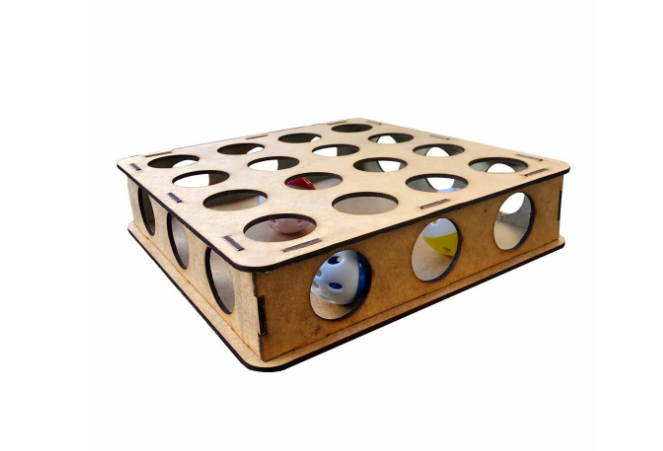 Brinquedo Puzzle Gatorama com Bolinhas - MDF