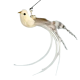 Brinquedo Isca Realista Pássaro Branco para Varinhas