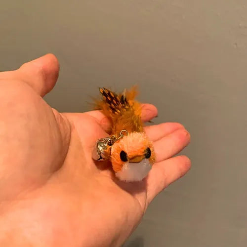 Brinquedo Isca Realista Pássaro Laranja para Varinhas