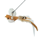 Brinquedo Isca Realista Pássaro Marrom para Varinhas