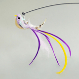 Brinquedo Refil Isca Realista Pássaro Violeta para Varinhas