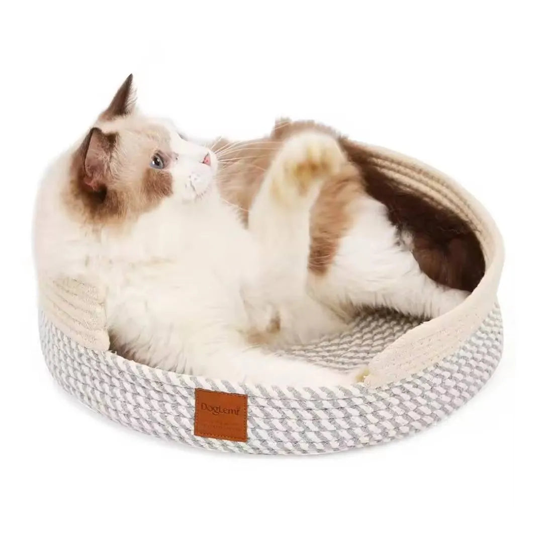 Cama Cesto Confortável Moderna 100% Algodão para Gatos