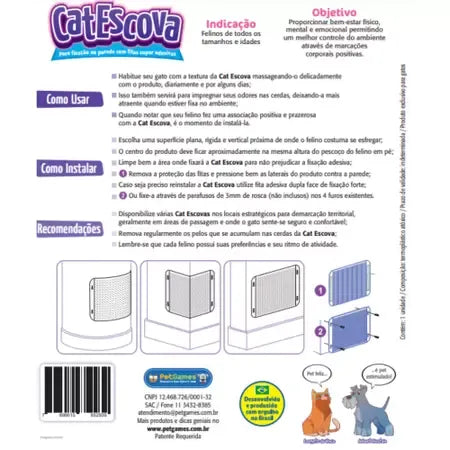 Cat Escova Extra Grande Auto Escovação/Massagem