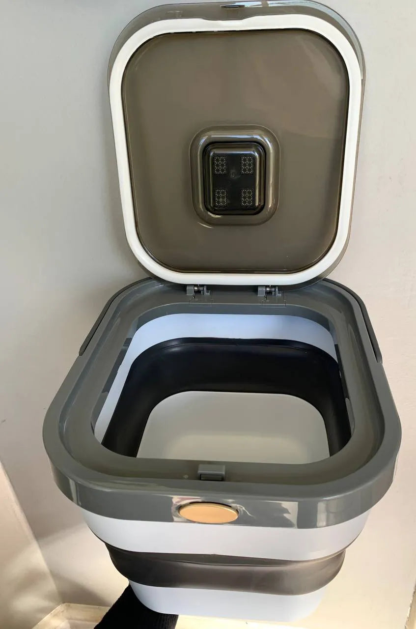 Container/Recipiente Ajustável de Silicone com Botão para Armazenamento