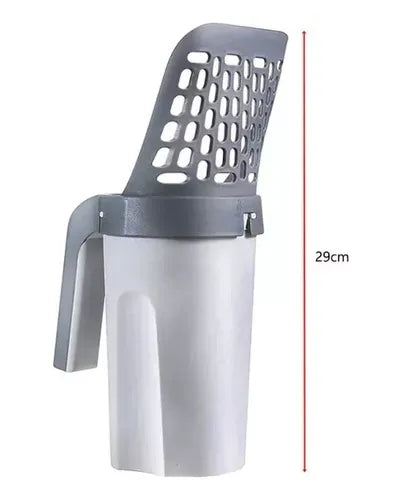 Pá Higiênica com Recipiente para Saco Descartável