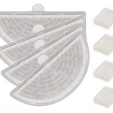 Refil Filtro para Fonte de Água Carvão Ativado - Modelo Meia Lua