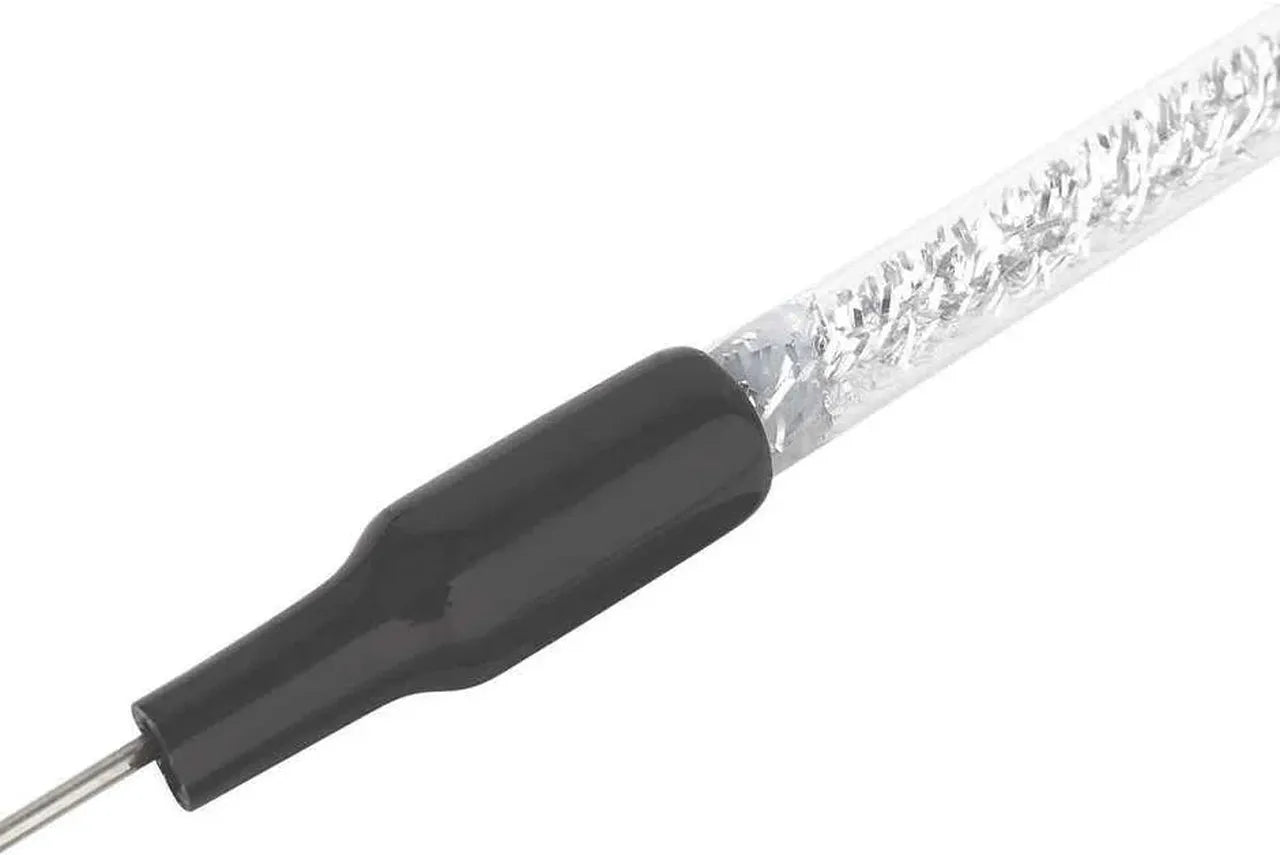 Varinha Fur Pompom Branco com Sininho (com gancho para troca de isca)