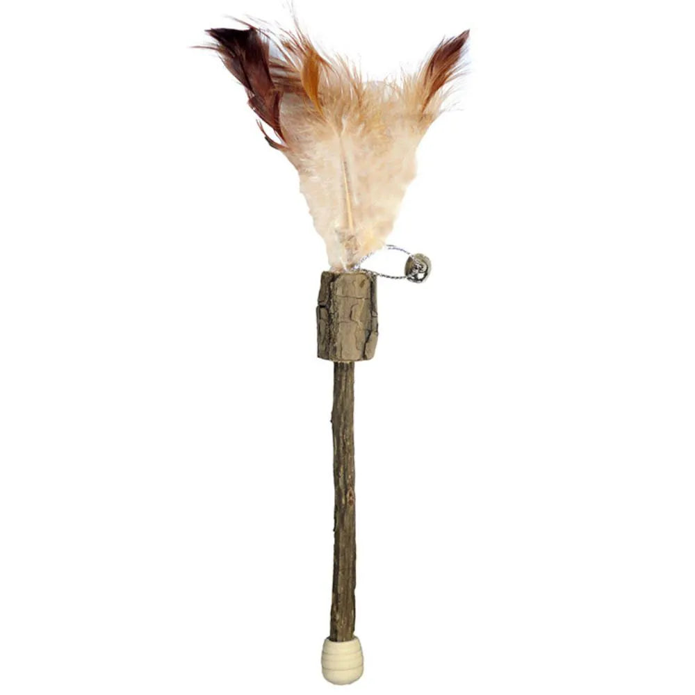 Brinquedo Varinha Matatabi com Pena