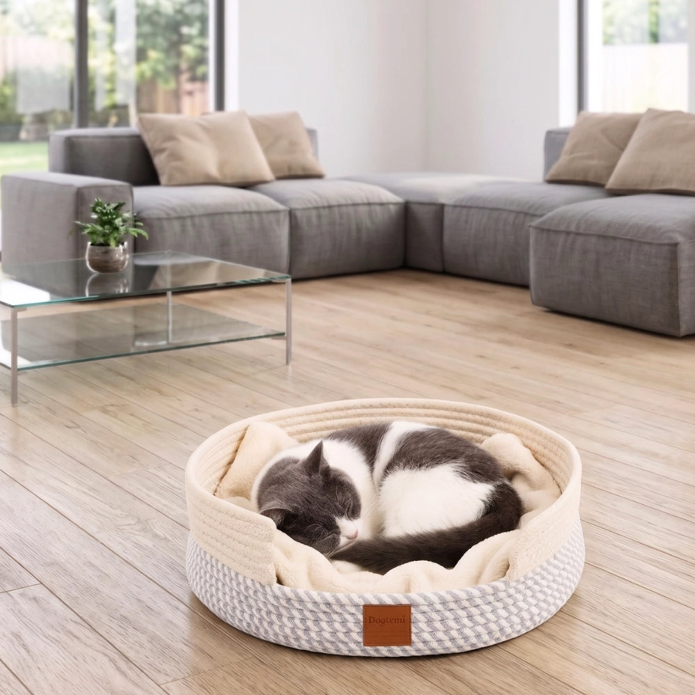 Cama Cesto Confortável Moderna 100% Algodão para Gatos