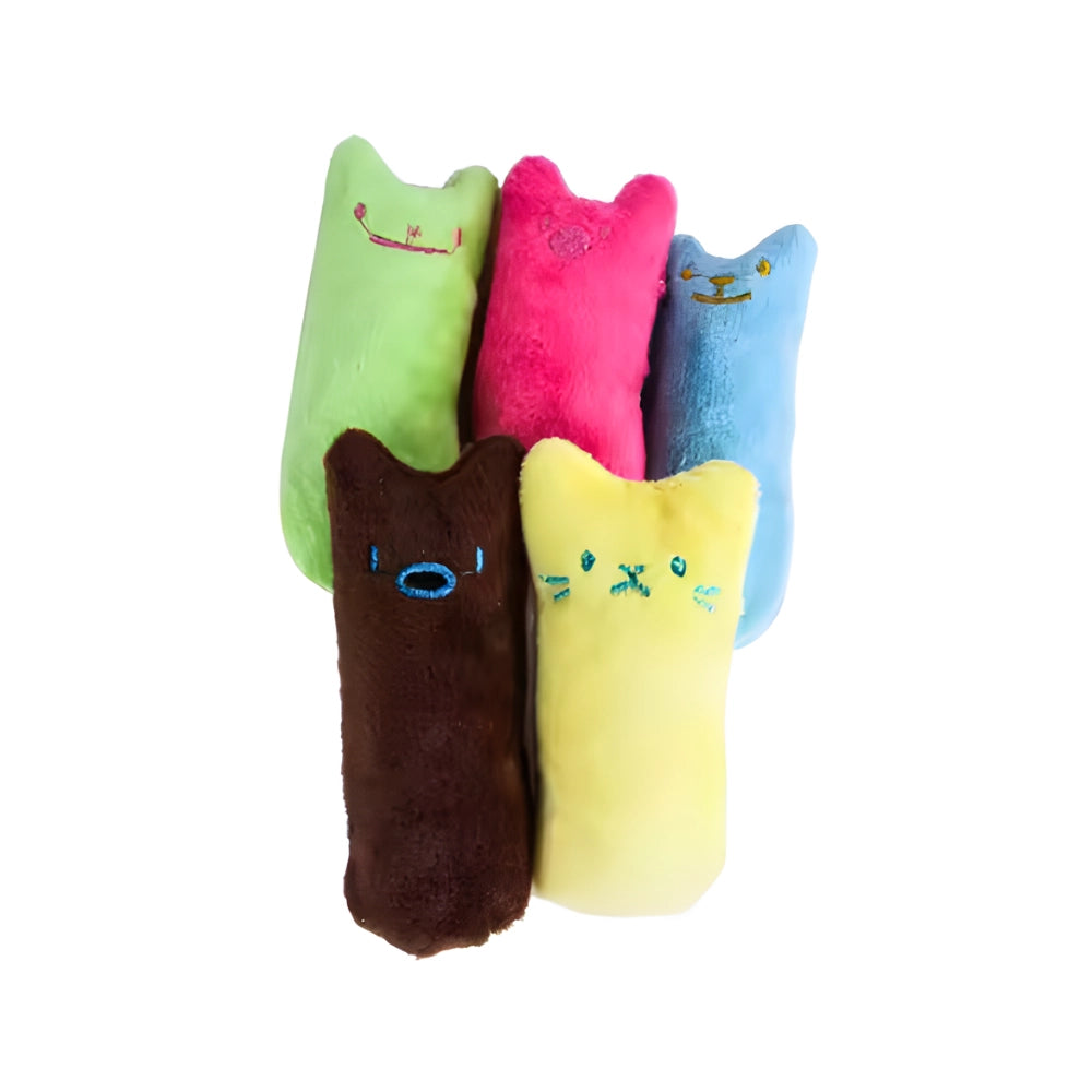 Brinquedo de Luta/Kicker Pelúcia Marrom com Catnip Super Premium