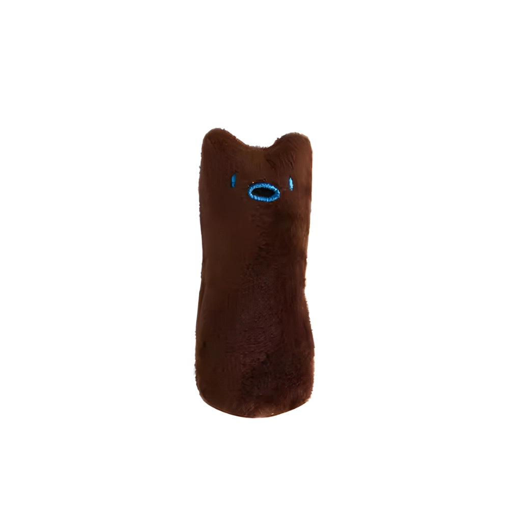 Brinquedo de Luta/Kicker Pelúcia Marrom com Catnip Super Premium