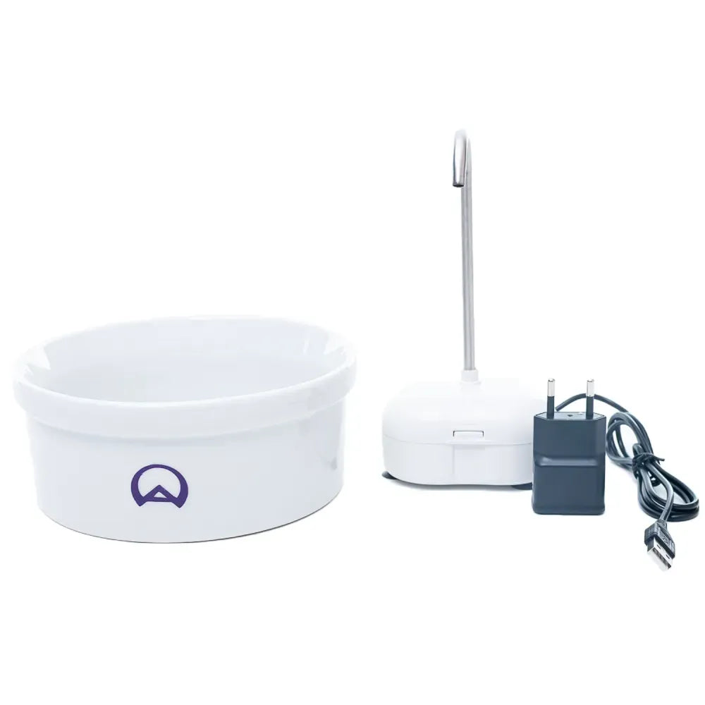 Fonte de Água de Cerâmica Aqua Porcelain 1,2L - Branca