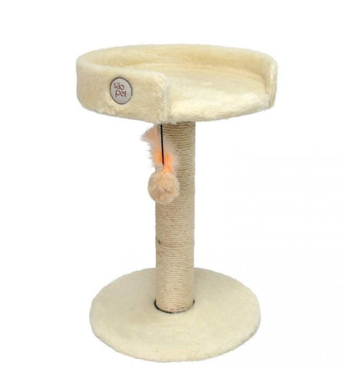 Arranhador com Caminha e Brinquedo Jumper - Branco