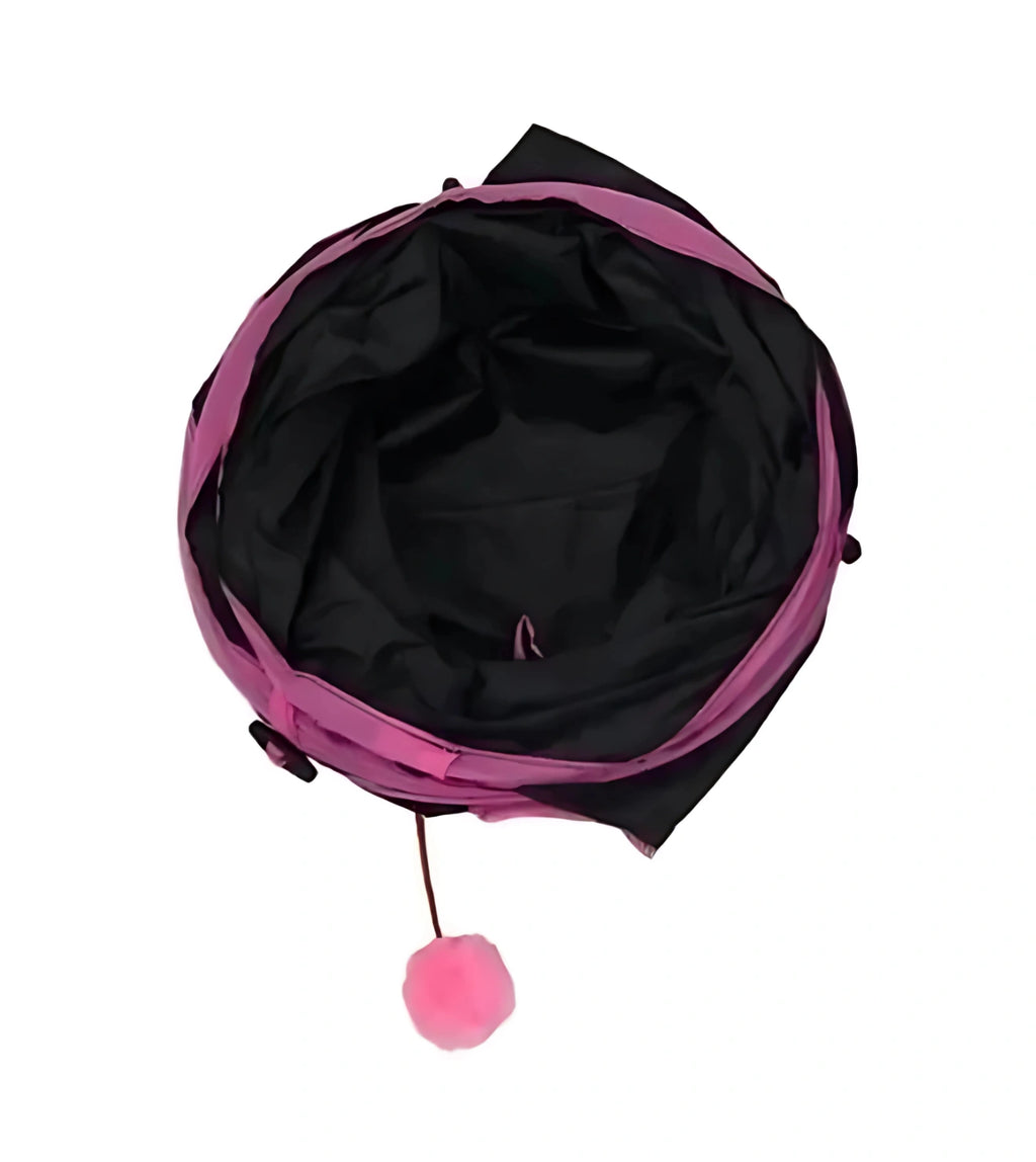 Túnel de Nylon Formato em "T" para Gatos - Rosa