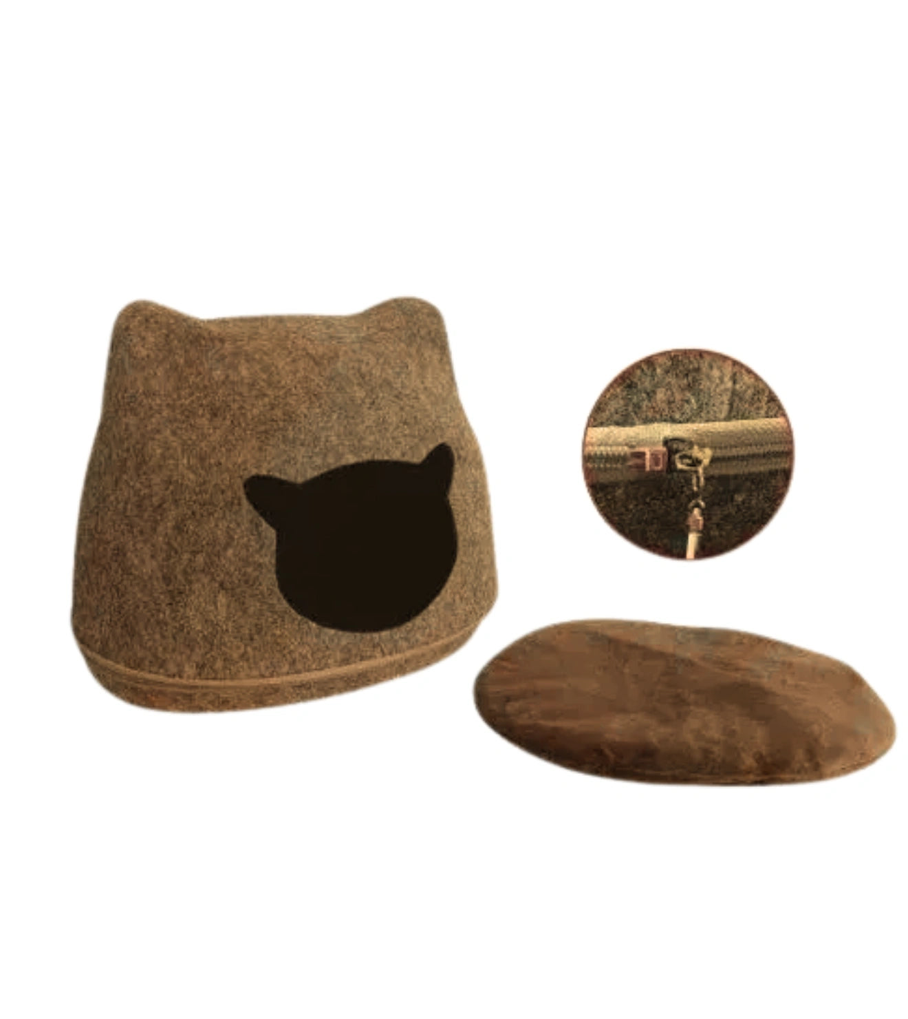 Toca Carinha de Gato - Marrom