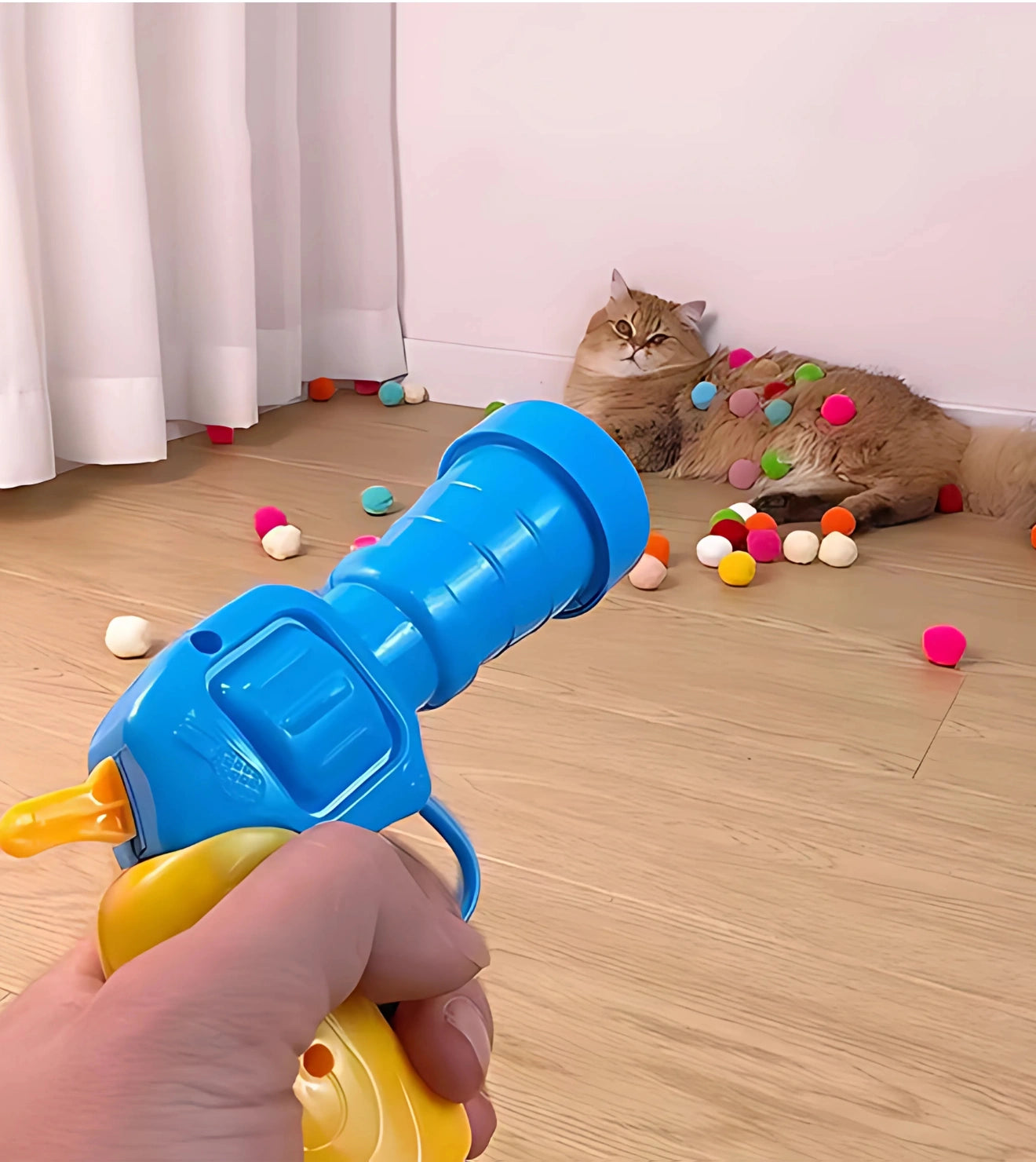Brinquedo Arminha de Bolinhas para Gatos