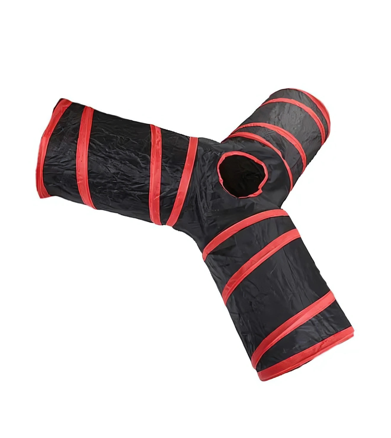 Túnel de Nylon em Formato de "T" para Gatos - Vermelho
