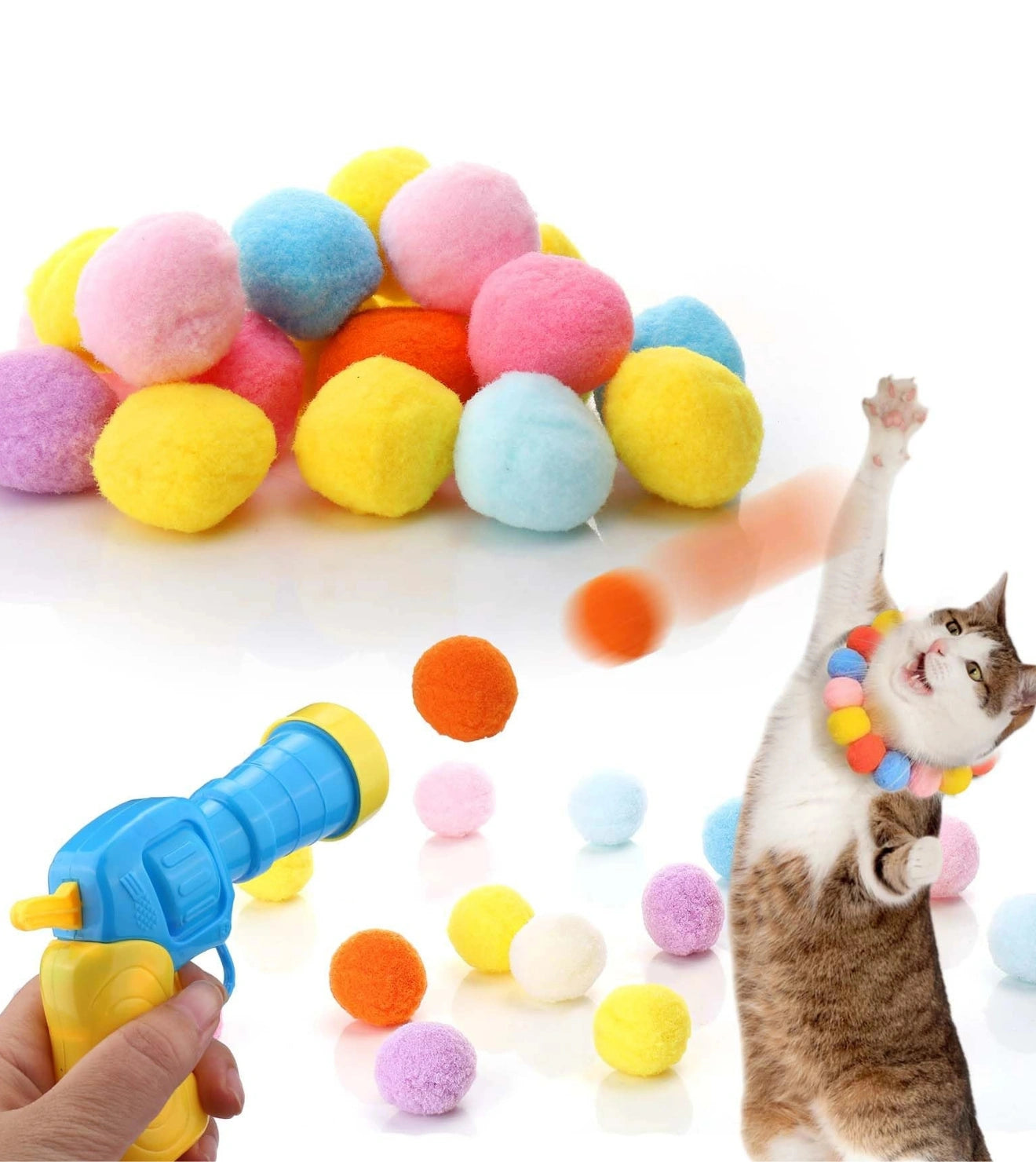 Brinquedo Arminha de Bolinhas para Gatos