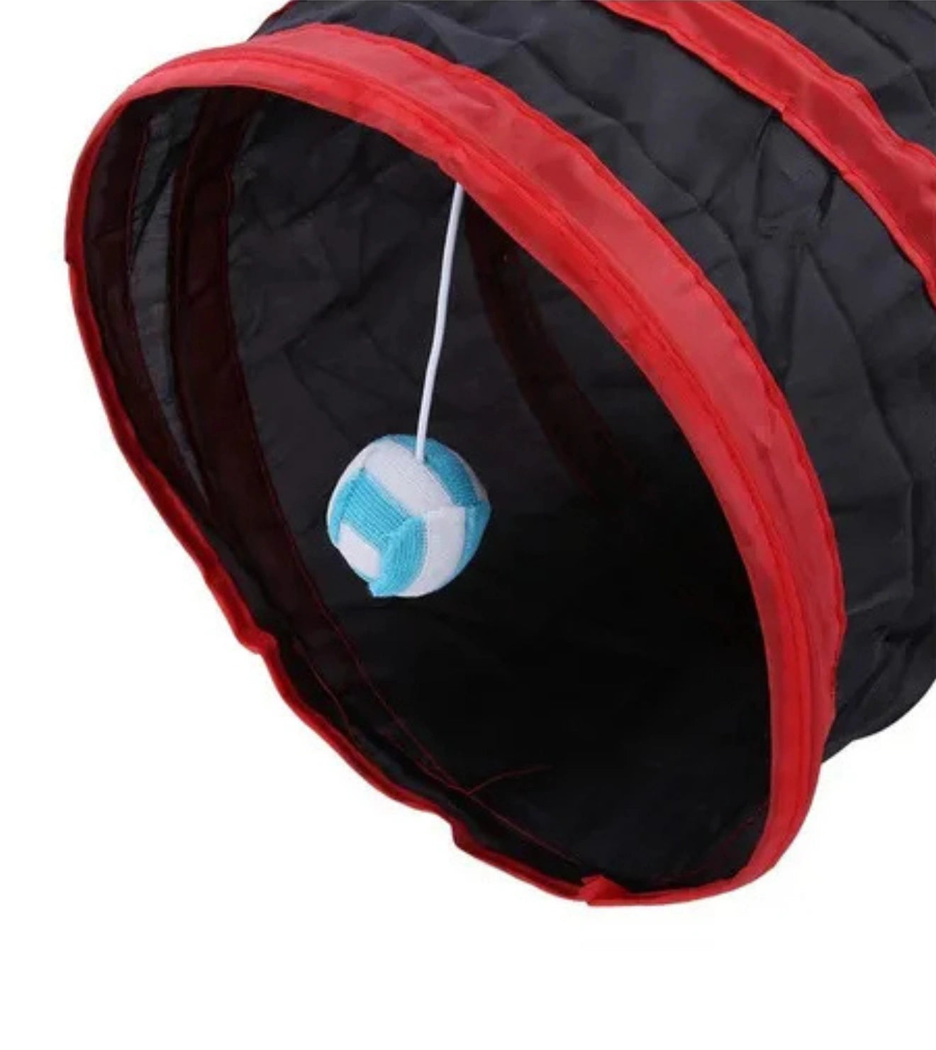 Túnel de Nylon em Formato de "T" para Gatos - Vermelho