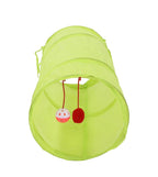 Túnel Verde com Bolinha de Brinquedo para Gatos