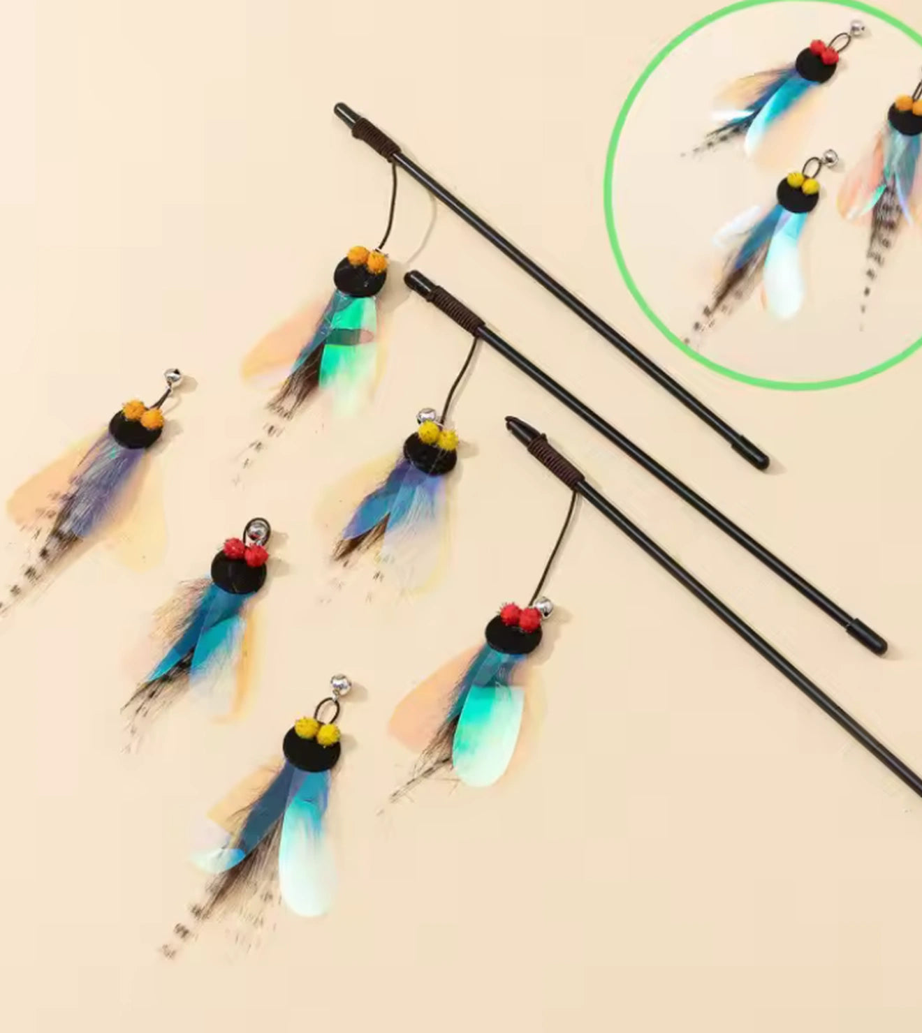 Brinquedo Varinha com Inseto Realista com Asas