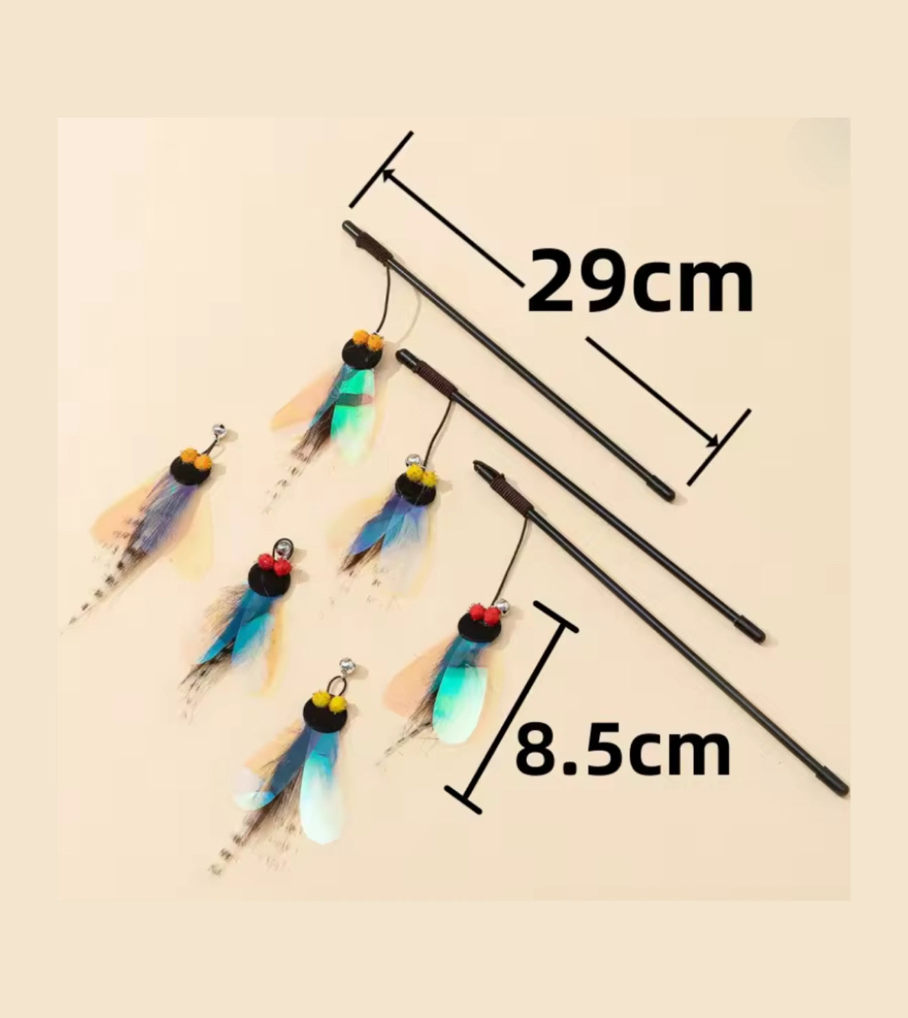 Brinquedo Varinha com Inseto Realista com Asas