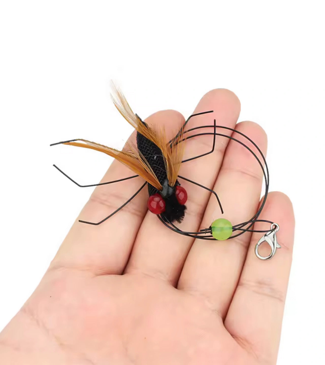 Brinquedo Isca Realista Inseto Voador com Cordão