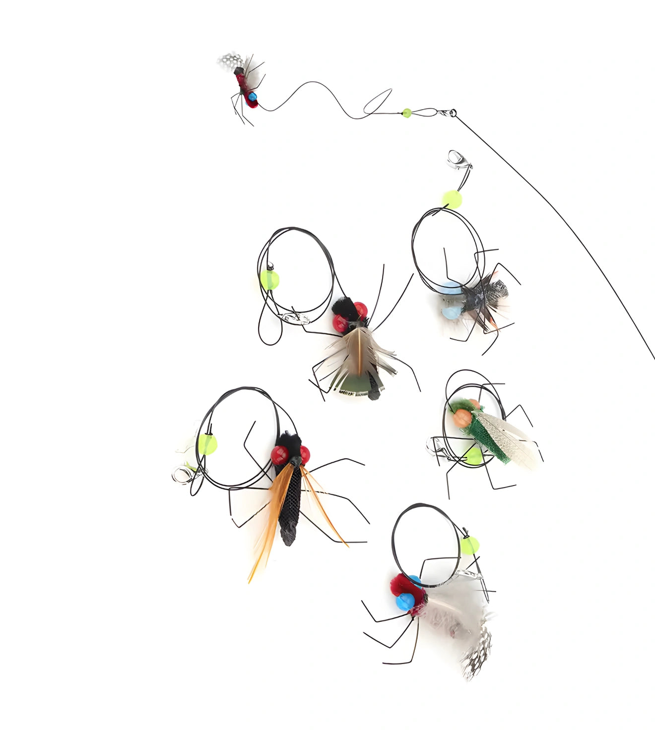 Brinquedo Isca Realista Inseto Voador com Cordão