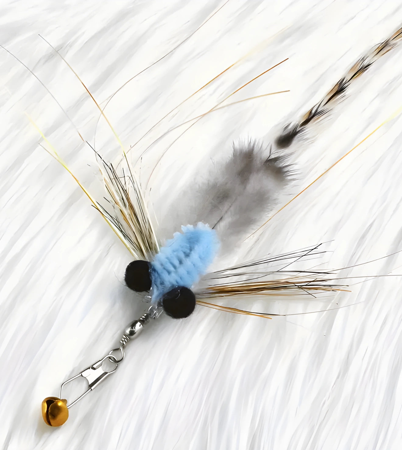 Brinquedo Isca Inseto Realista Mosquito Palha