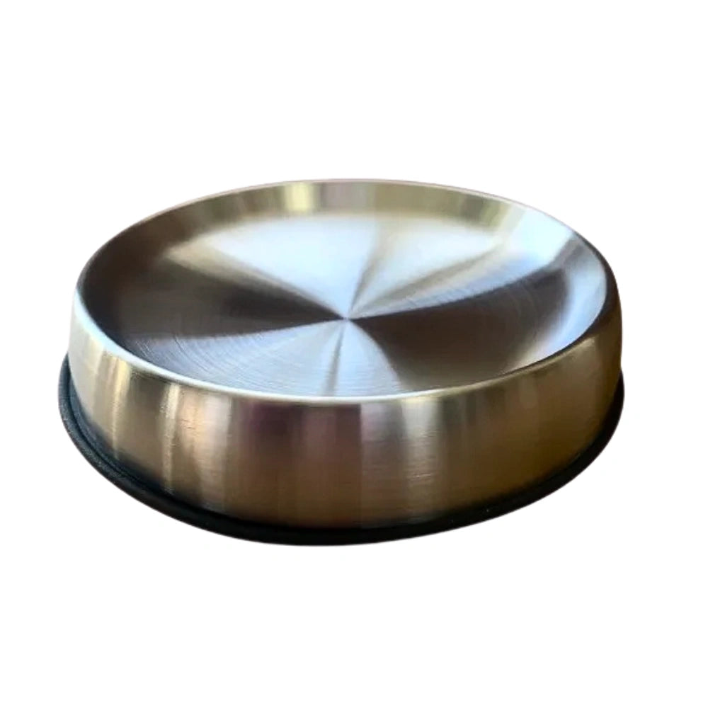 Comedouro/Bebedouro Aço Inoxidável Côncavo Antiderrapante Mundo Catnip