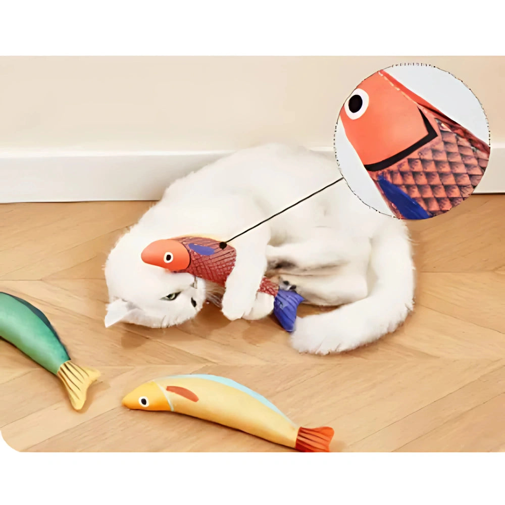 Brinquedo Peixe Kicker Estimulante com Catnip