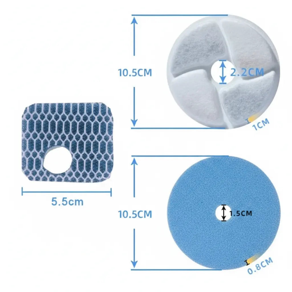 Refil Filtro para Fonte de Água Tripla Filtragem - Modelo 3 Camadas