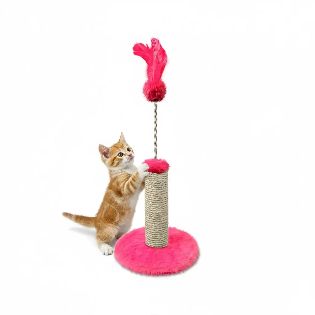 Arranhador para Filhotes com Peninha - Rosa