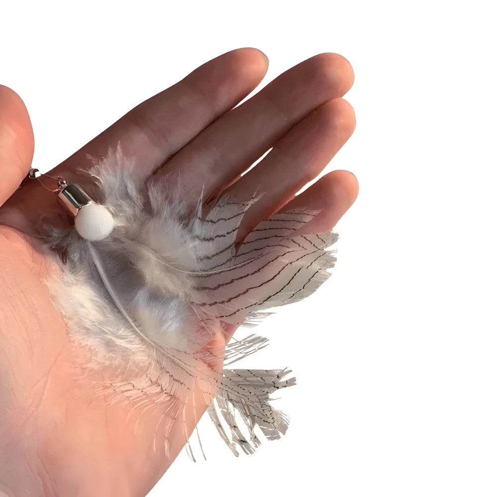 Brinquedo Isca Inseto Realista Branco e Preto