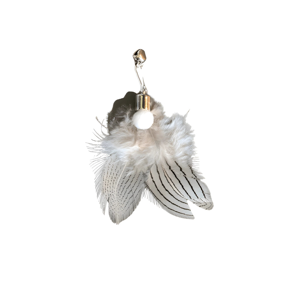 Brinquedo Isca Inseto Realista Branco e Preto