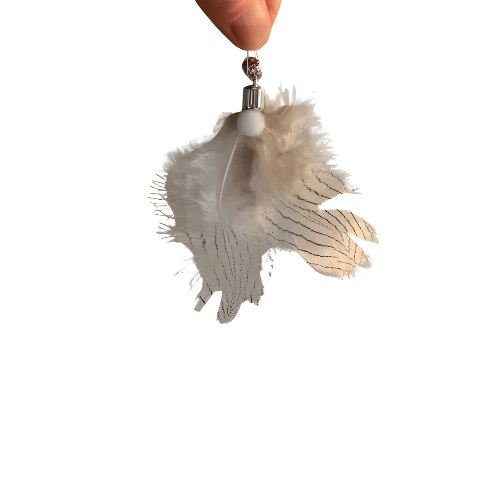 Brinquedo Isca Inseto Realista Branco e Preto