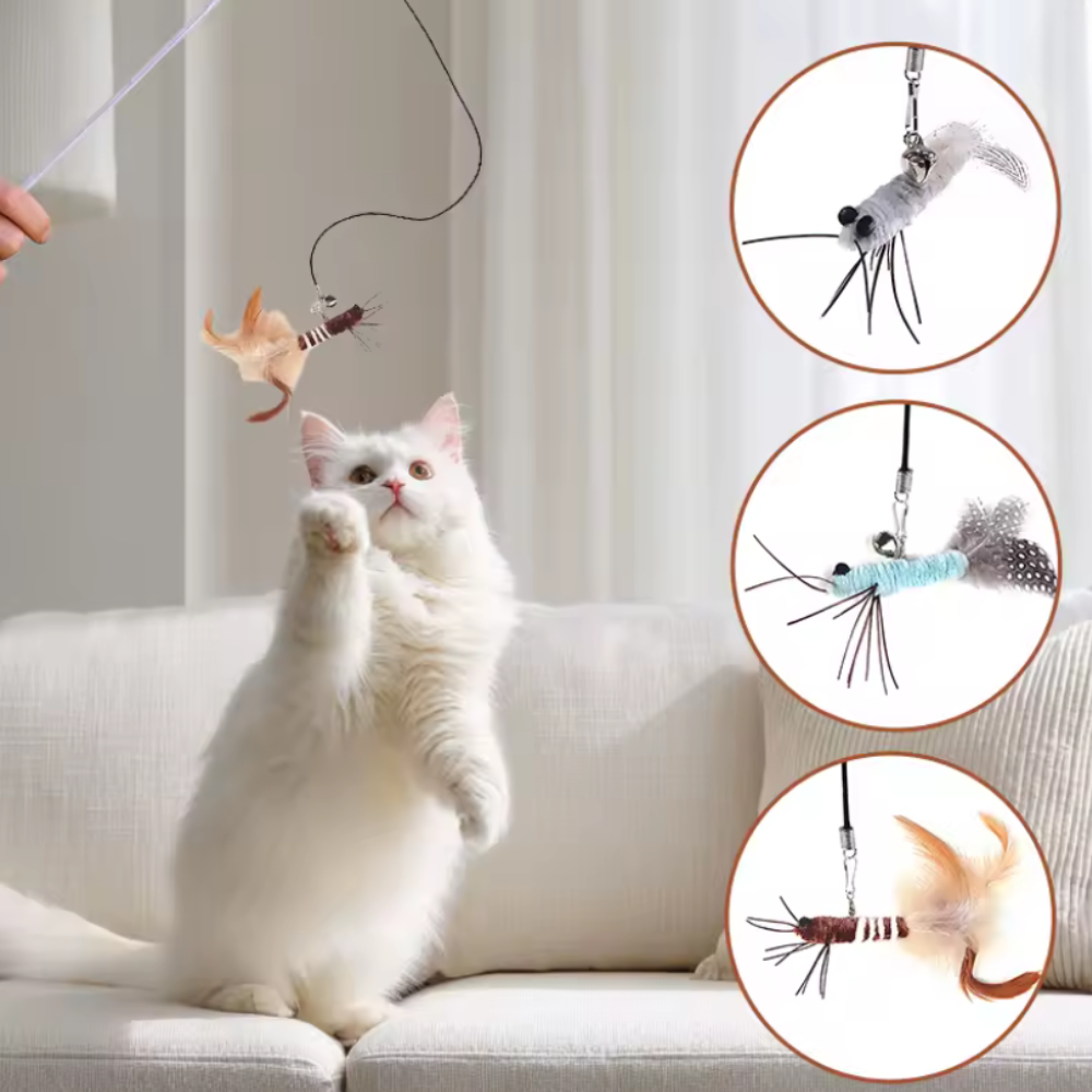 Brinquedo Isca Inseto Realista Marrom Divertido