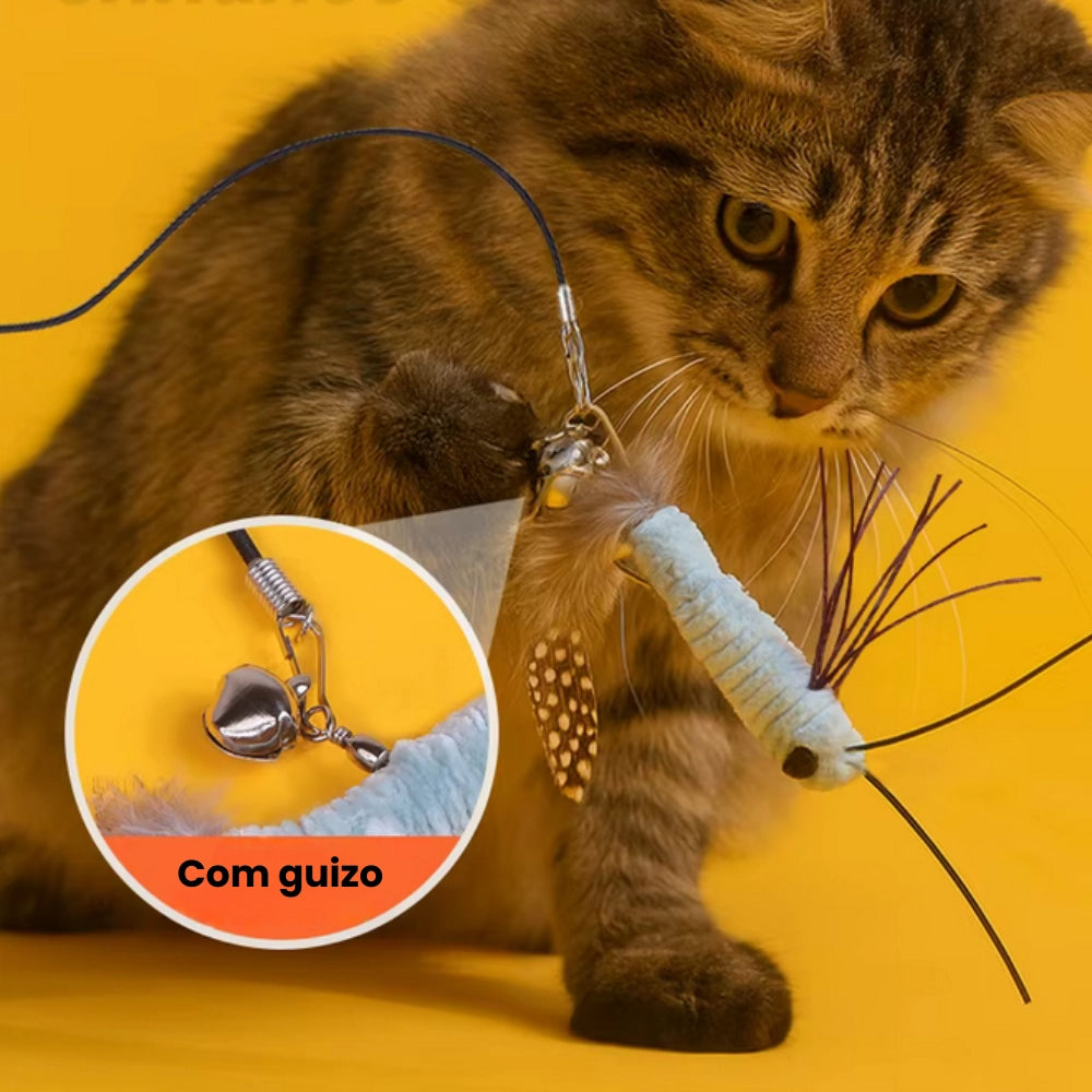 Brinquedo Isca Inseto Realista Marrom Divertido