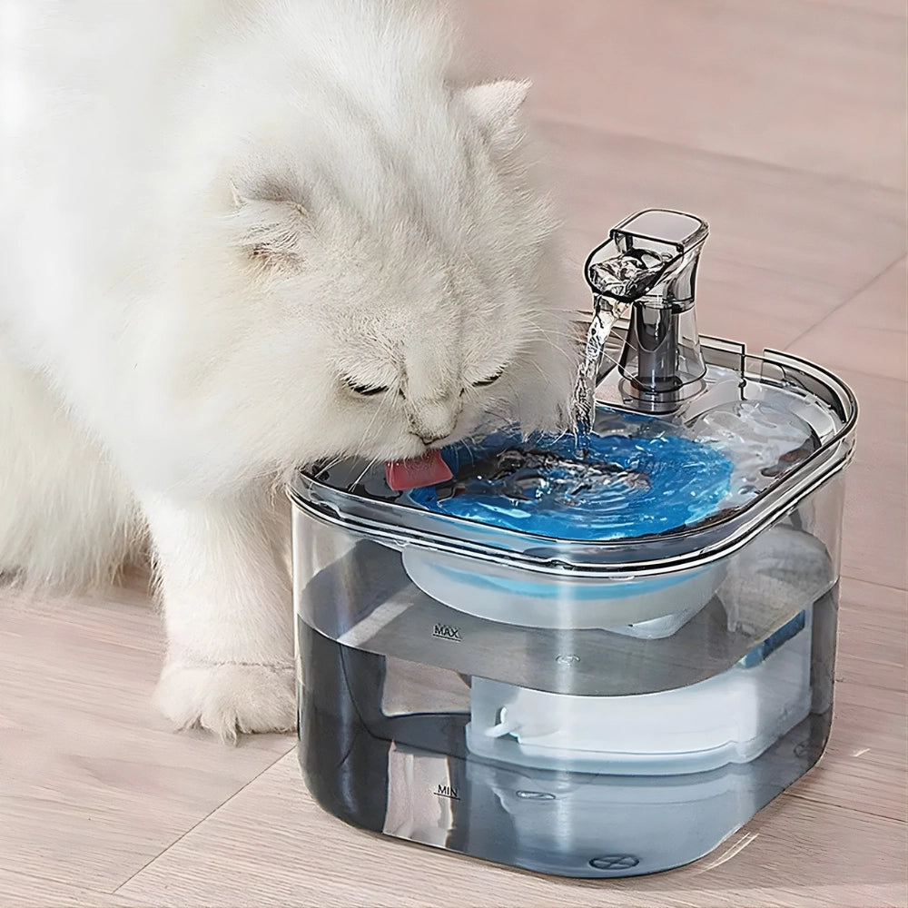 Fonte de Água Transparente com Sensor de Movimento 2L