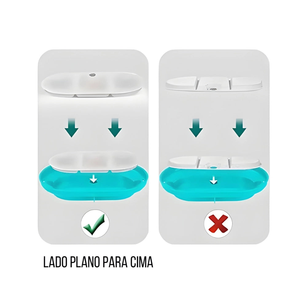 Refil Filtro para Fonte de Água Carvão Ativado - Modelo Oval