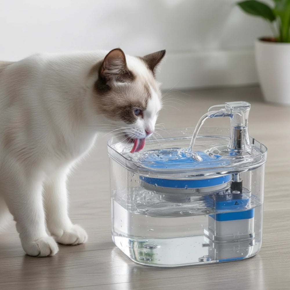 Fonte de Água Transparente com Sensor de Movimento 2L