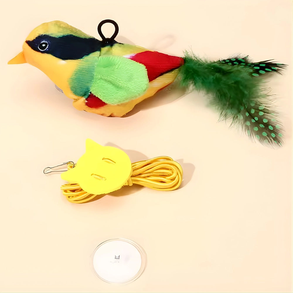 Brinquedo SwingBird: Pássaro Pêndulo Elástico com Som de Passarinho